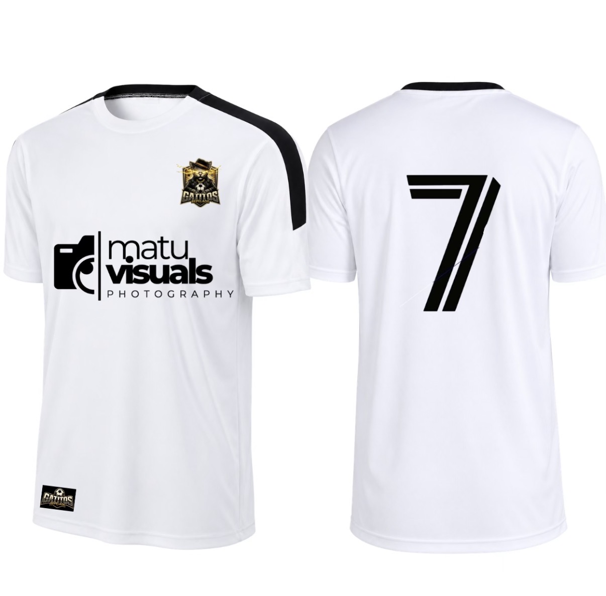 Gatitos Repelaos F.C matchday jersey — front and back